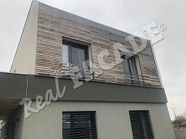 REAL FACADE Thermo pine Raute 28x68mm, natural, 4 years after installation