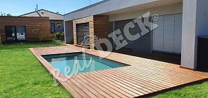 REAL DECK THERMO PINE 26 x 140 mm reeded. OSMO oil no. 010 Thermo