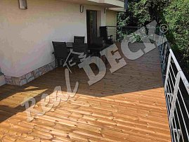 REAL DECK THERMO PINE Clip 26 x 117 mm grooved, invisible, natural