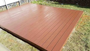 REAL DECK Thermo pine 26x140 mm, smooth, OSMO oil no.014,  Massaranduba