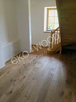 EKOWOOD oak rustical 1 strip, brushed, 13,5x185 mm, shade rustical light smoke, finish OSMO