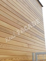 REAL FACADE Western Red Cedar, Classic profile 17.5 x 137 mm, treated with OSMO transparent UV Protection Oil shade no. 420