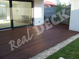 REAL DECK Bangkirai 25 x 145 mm, OSMO Terrace oil no. 016 Bangkirai dark