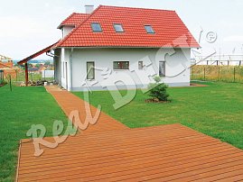 REAL DECK  Pine impregnated OSMO WR 4001 reeded 26 x 146 mm OSMO oil no. 009 larch