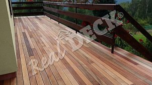 REAL DECK Bukit  19 x 90 mm, OSMO Terrace oil no. 007 transparent