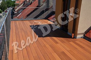 REAL DECK Garapa 25 x 145 mm reeded OSMO Terrace oil no. 013 Garapa