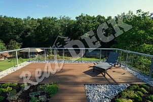 REAL DECK Garapa 25 x 145 mm reeded OSMO Terrace oil no. 013 Garapa