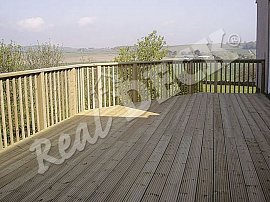 REAL DECK  Pine impreg. Wolmanite reeded 26 x 146 mm natural