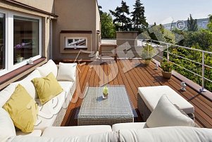 REAL DECK, Siberian larch 27 x 145 mm grooved OSMO Terrace oil no.009 larch