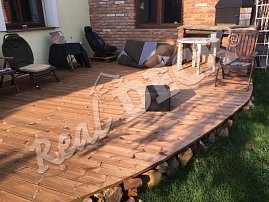 REAL DECK Thermo pine 26x140 mm, reeded, natural