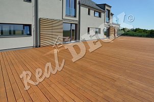 REAL DECK, cZECH LARCH 27 x 140 mm REEDED OSMO oil no. 009 larch