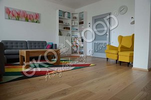 EKOWOOD Oak 1-strip, brushed, 13.5x185 mm, treated with transparent OSMO Polyx Oil