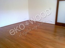 EKOWOOD Doussie 1-strip, 13.5 x 136 mm, treated with OSMO transparent oil