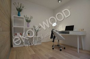 EKOWOOD Oak 1-strip, 13.5 x 185 mm, treated with OSMO oil, shade White